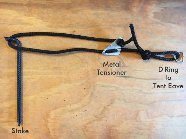 Renaissance Eave Ropes Metal Tensioners- Set of 12